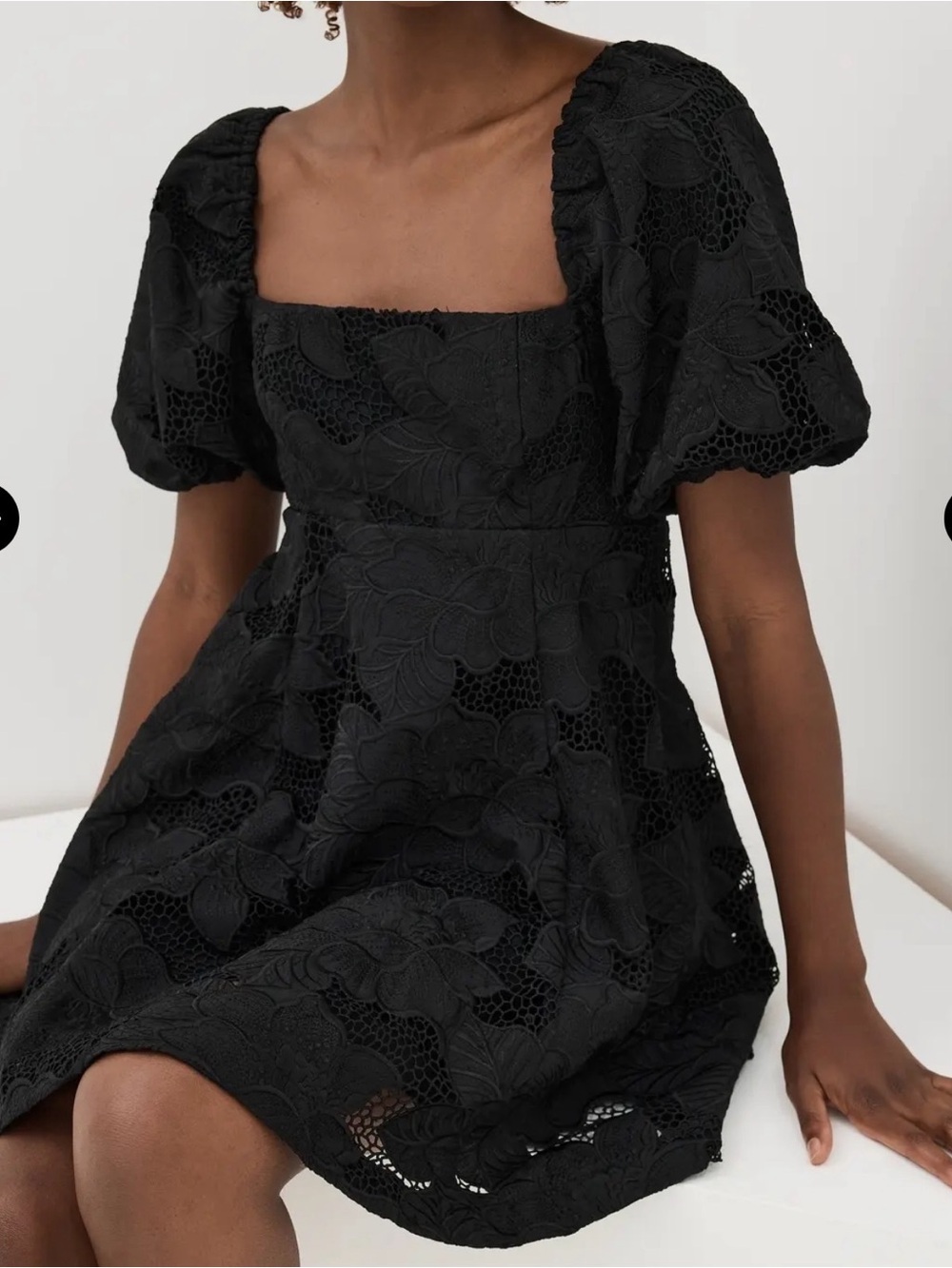 Hill House Black Lace Mini Dress, NWT, SZ Meduim - Picture 4 of 16